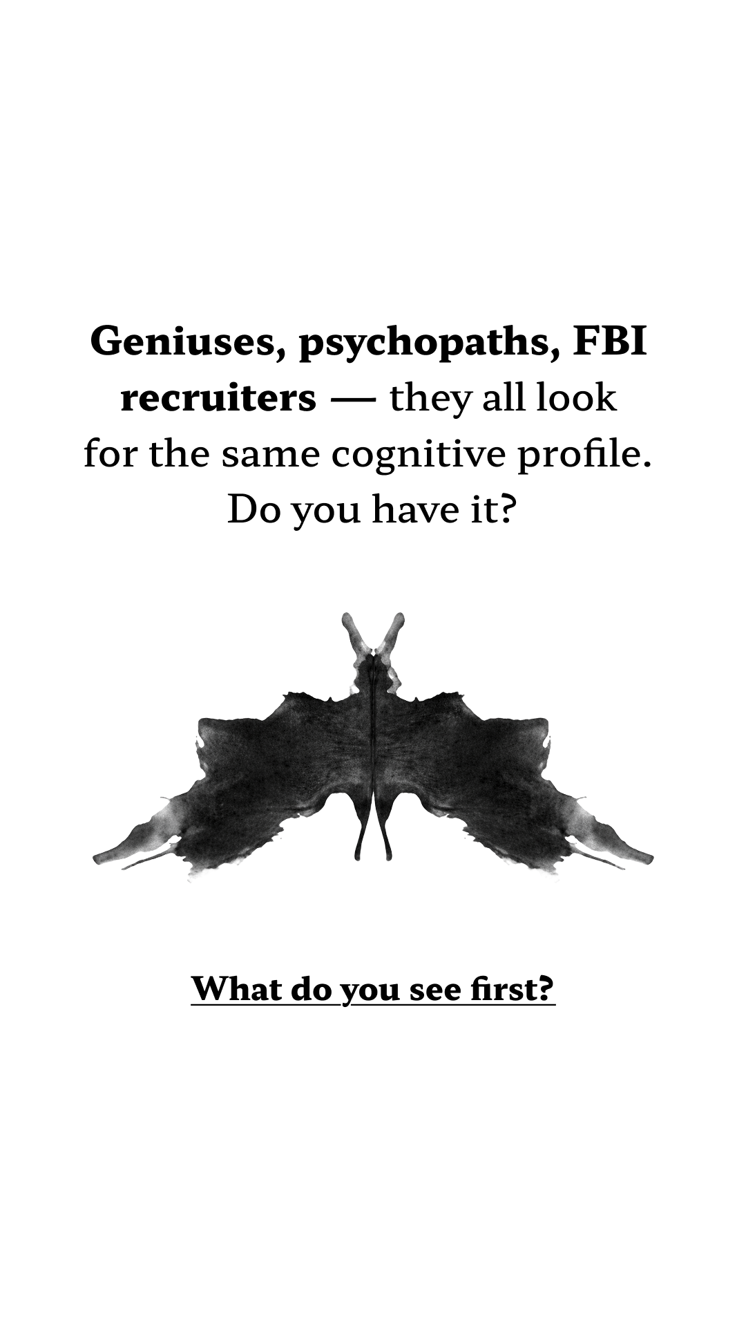 Brain Health Check Facebook ad