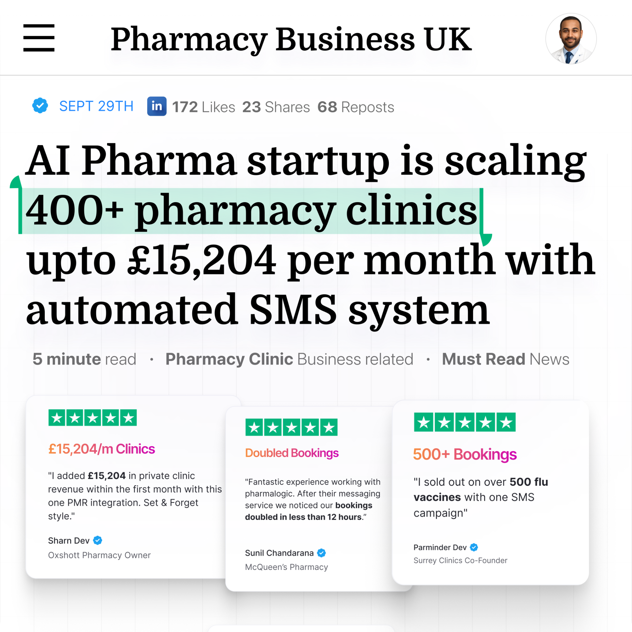 Pharmlogic Facebook ad from May 22, 2026