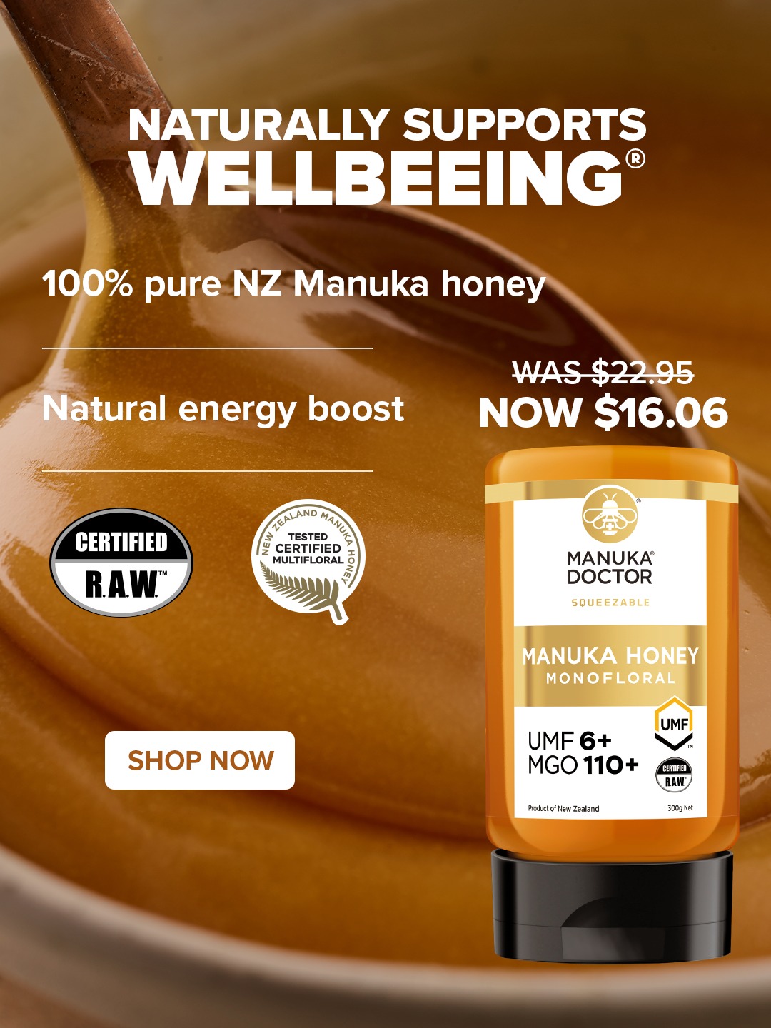 Manuka Doctor New Zealand Facebook ad