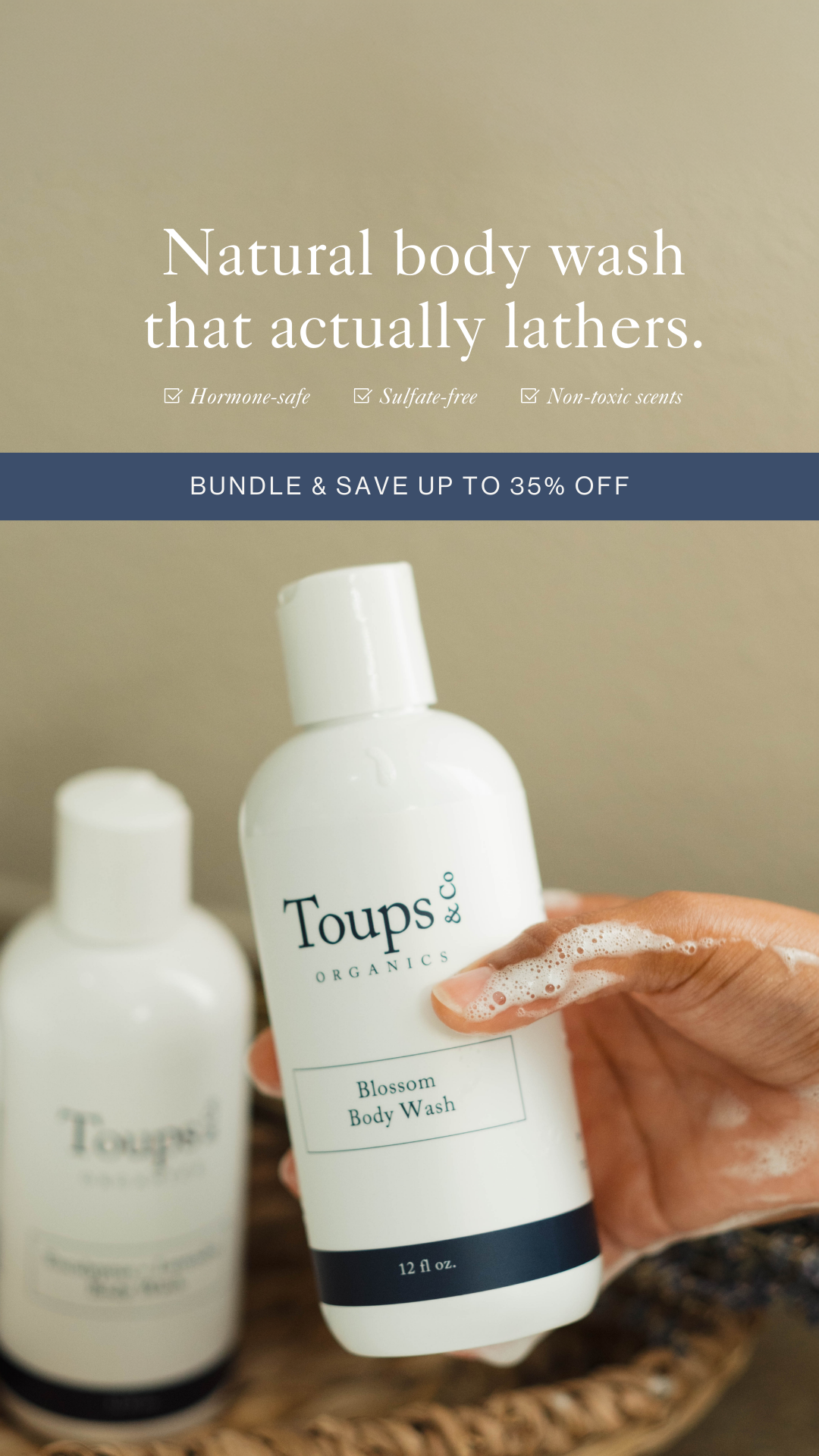 Toups and Co Organics Facebook ad
