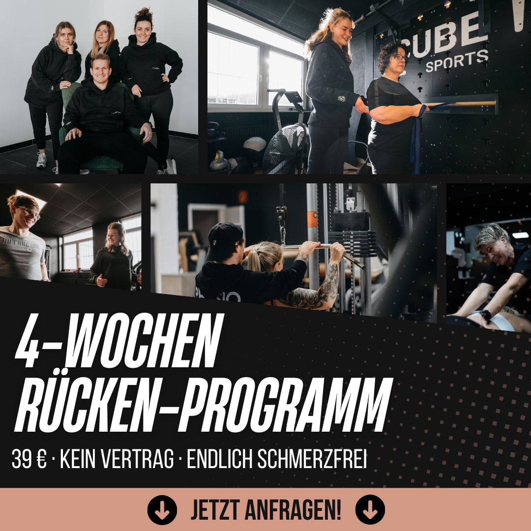 Physio Family Koblenz Facebook ad: 4-Wochen Rückenprogramm nur 39 €