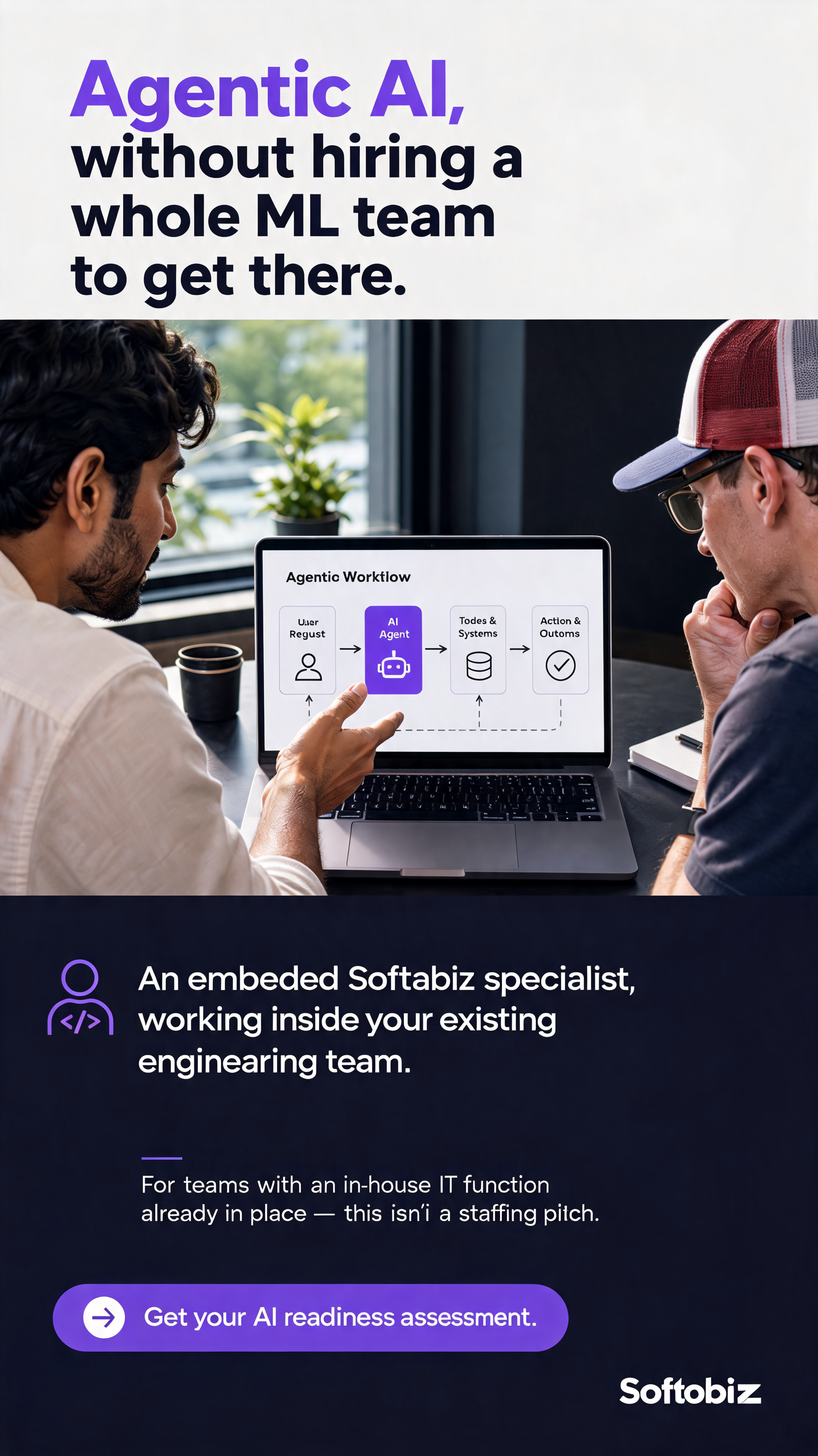 Softobiz Technologies Facebook ad: Explore Agentic AI Without Starting Over