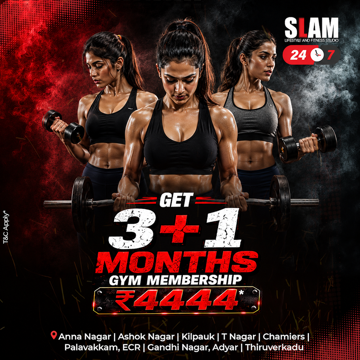 SLAM Lifestyle and Fitness Studio Facebook ad