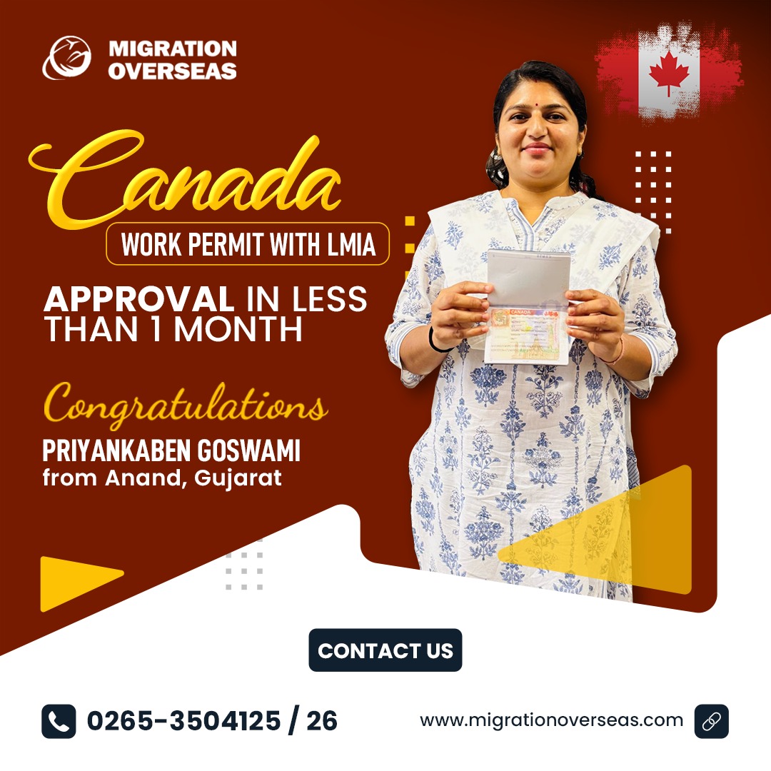Migration Overseas Facebook ad: Huge congrats to Mrs.