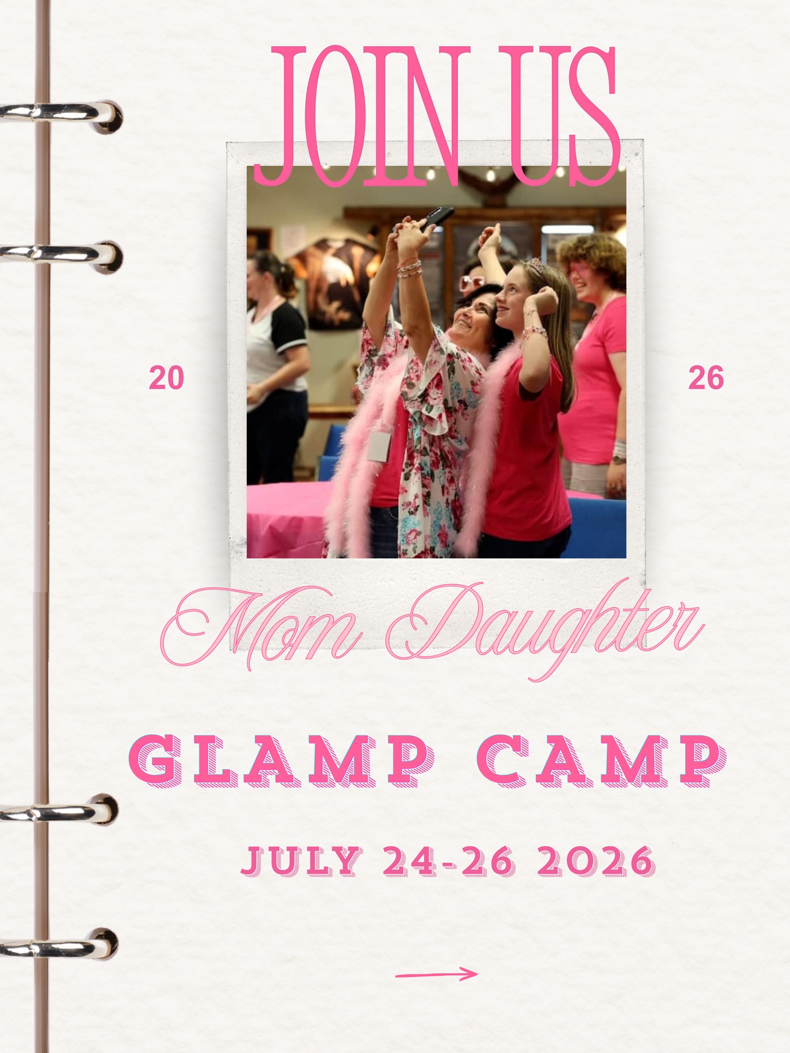 Shannon Perry Facebook ad: Moms & daughters: your weekend away is calling!
