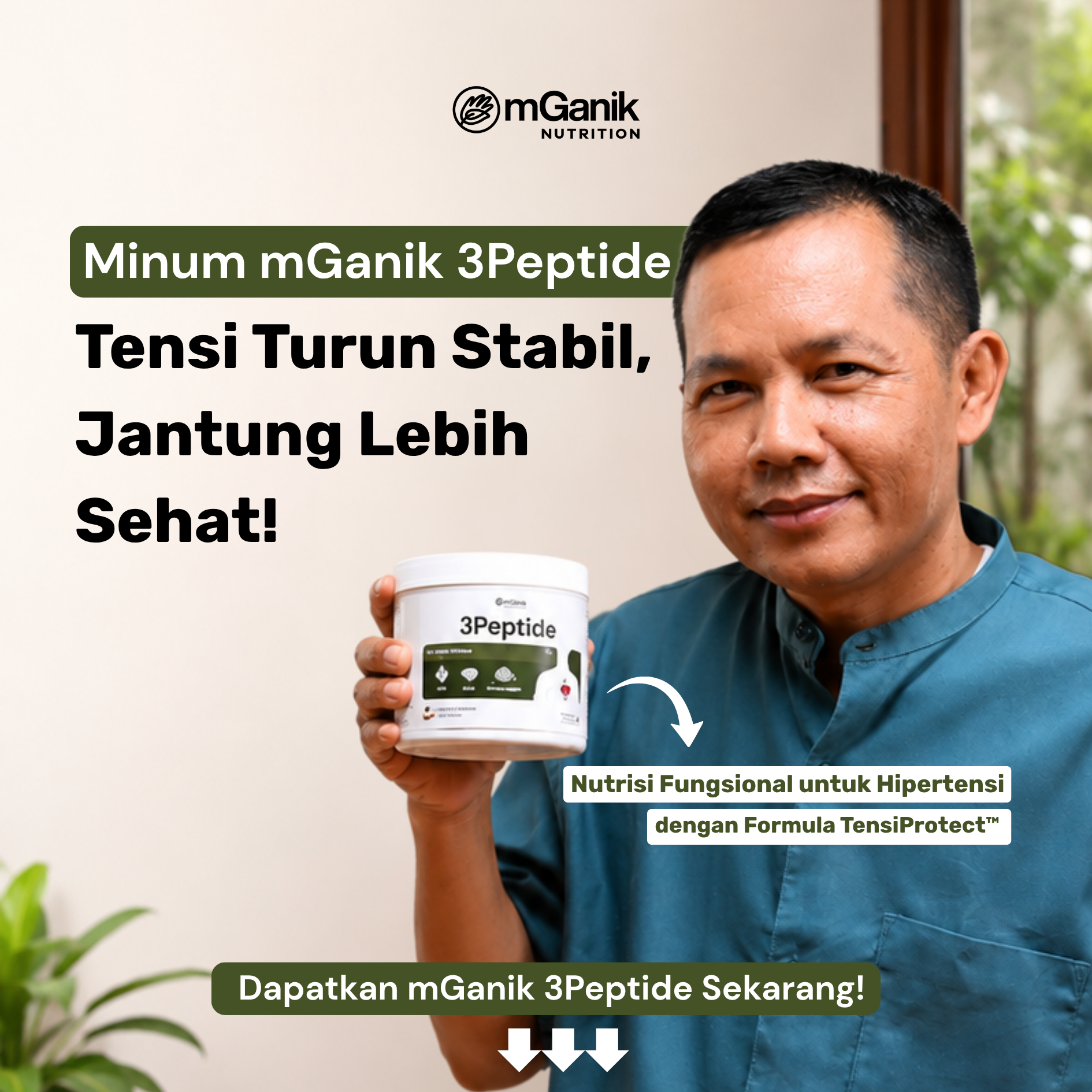 mGanik 3Peptide Tensi Normal Facebook ad
