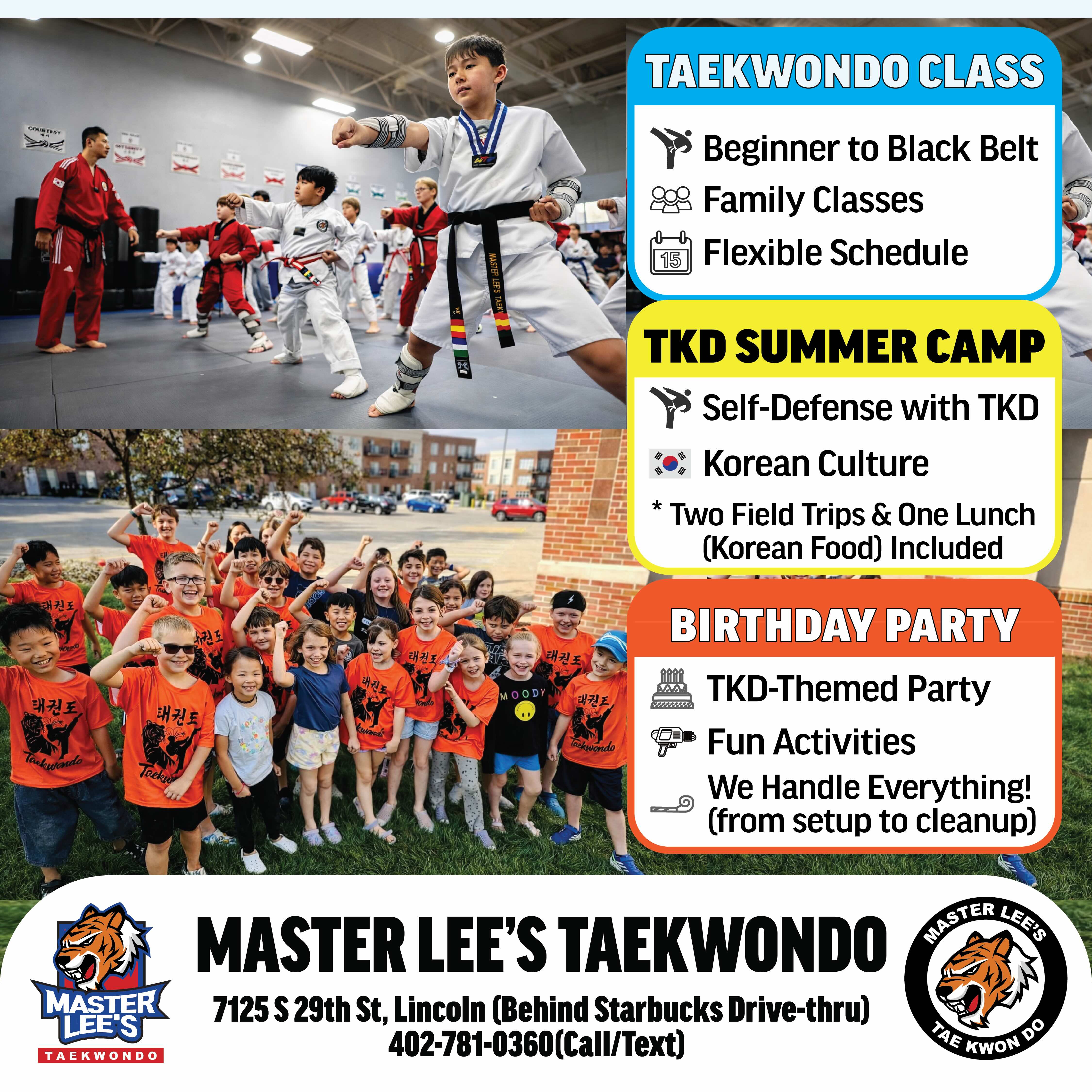 Master Lee's Taekwondo - Lincoln,NE Facebook ad: Master Lee's Taekwondo(Lincoln/Omaha) Best Martial Arts…