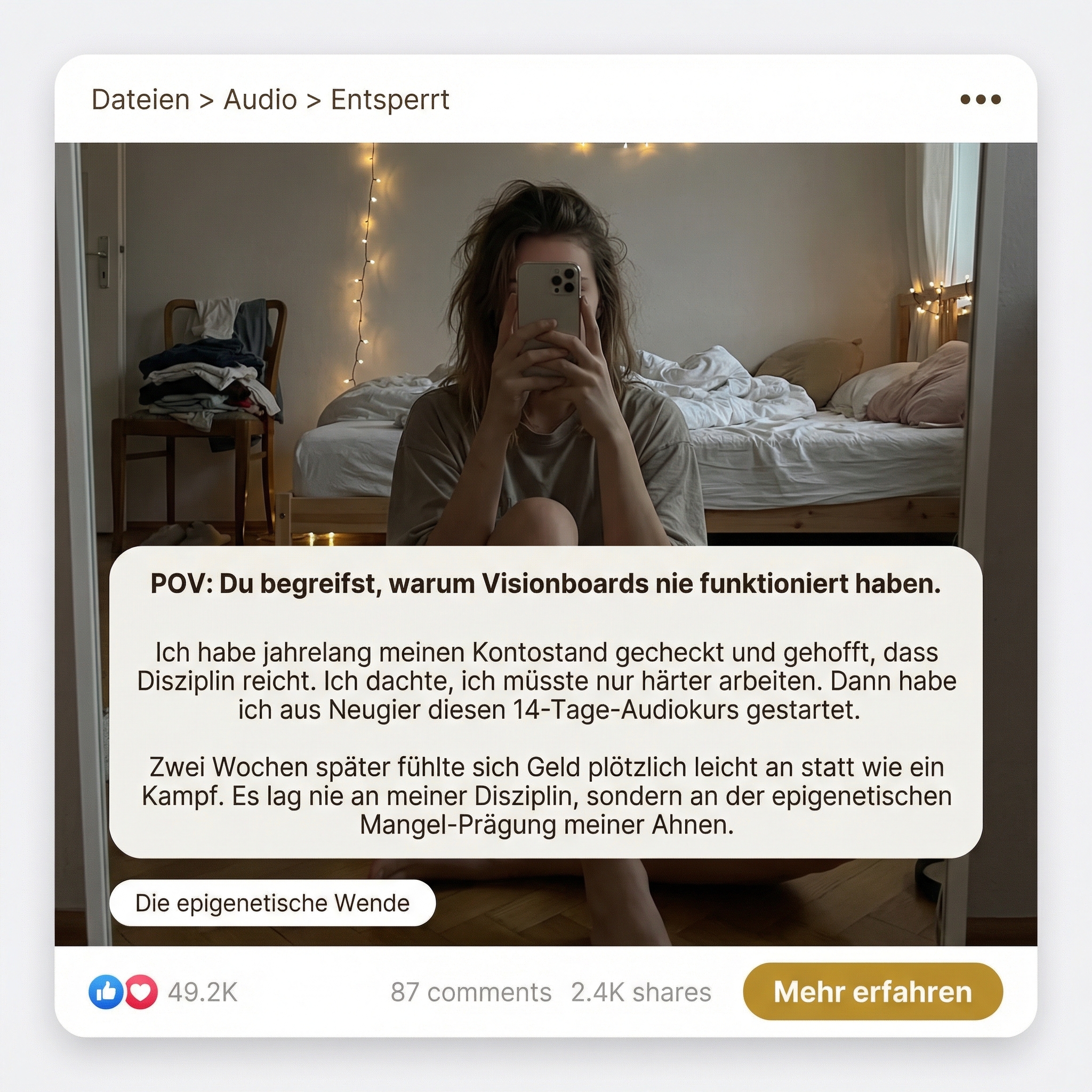 WeRise Facebook ad
