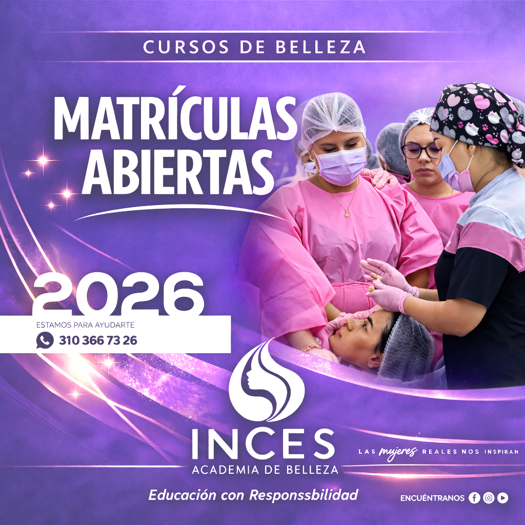 INCES Academia de belleza Facebook ad: MANIZALES - CURSOS DE BELLEZA 2026