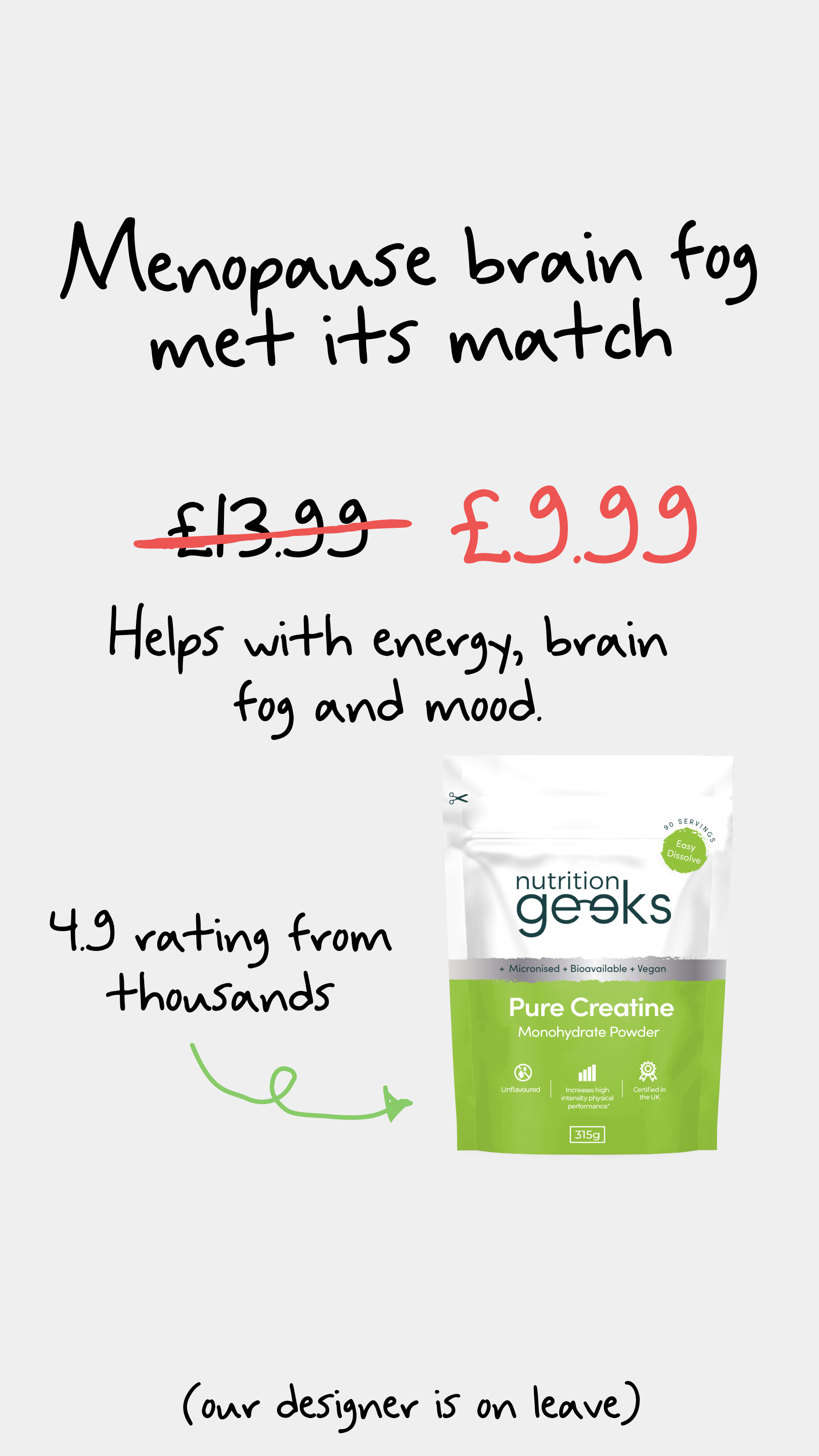 Nutrition Geeks Facebook ad