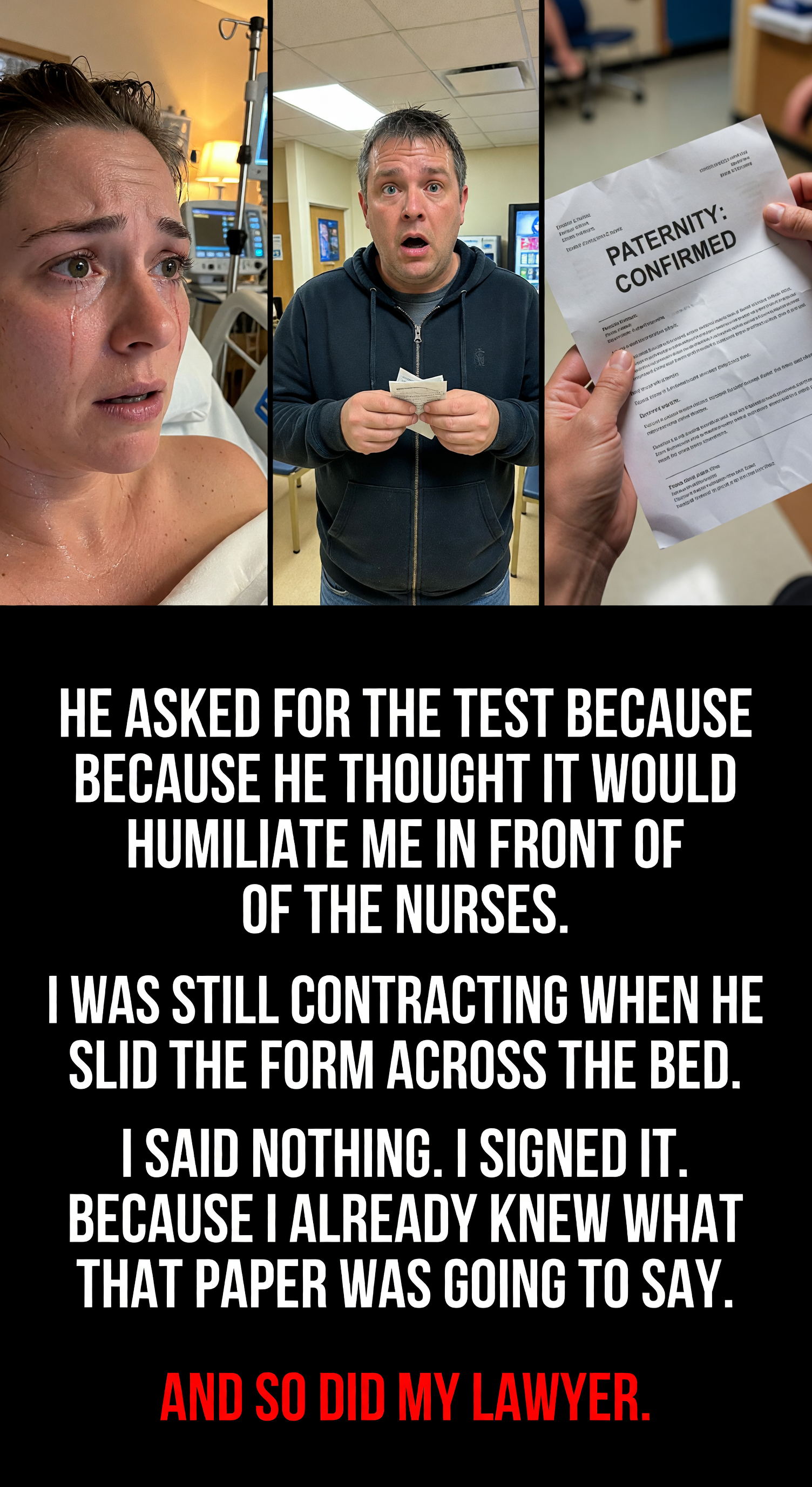 WOW Daily Facebook ad: My Husband Insisted On A Paternity Test In The Delivery…