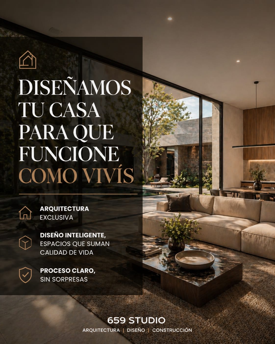 659 Estudio Arq Facebook ad: No construimos. Diseñamos.