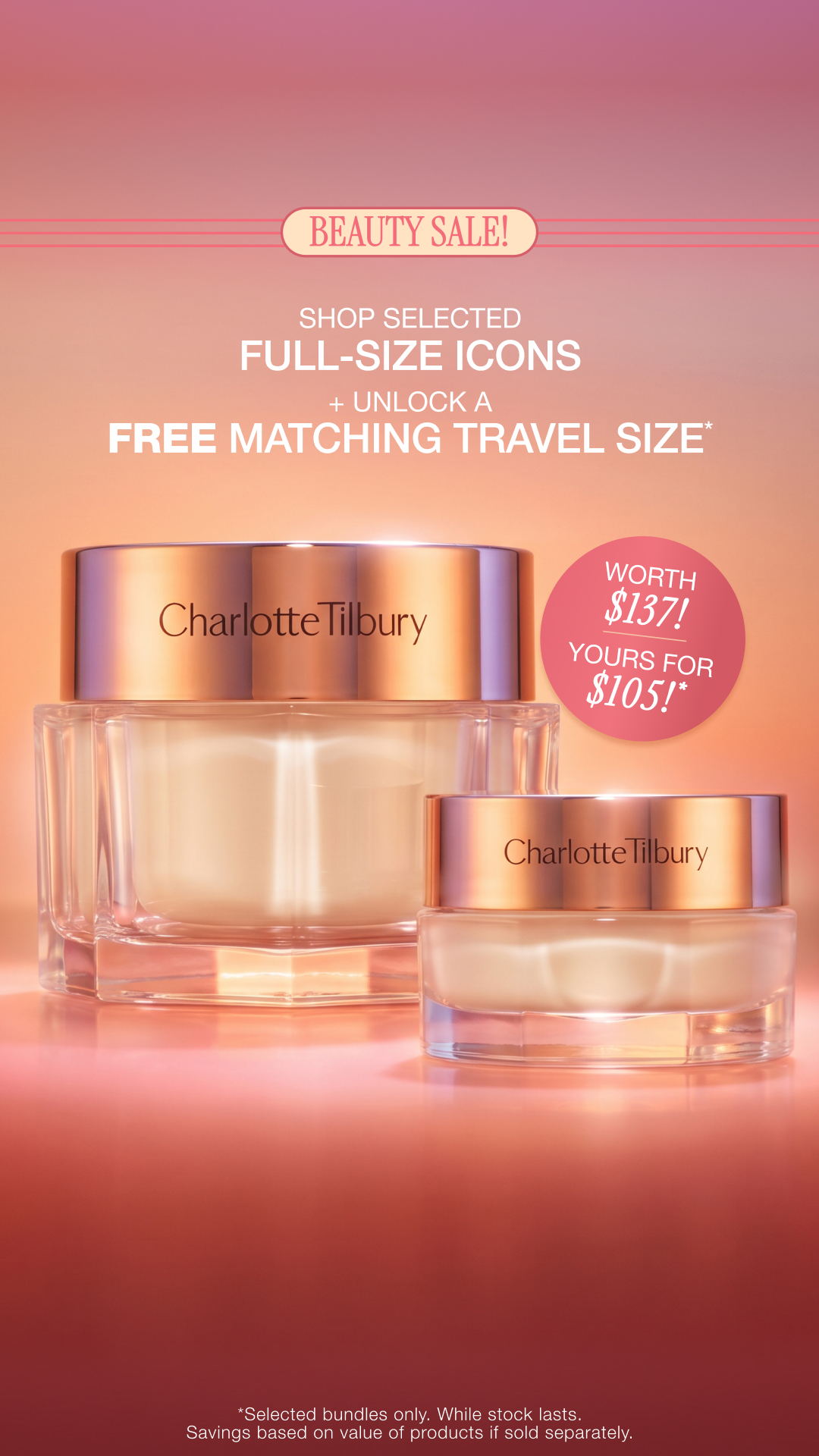 Charlotte Tilbury Facebook ad