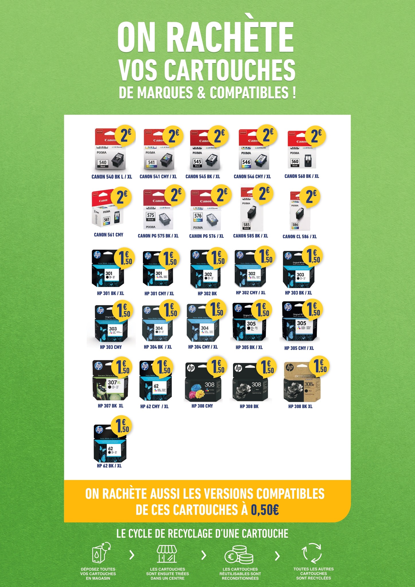 Bureau Vallée Froyennes Facebook ad: Rachat cartouche d'encre