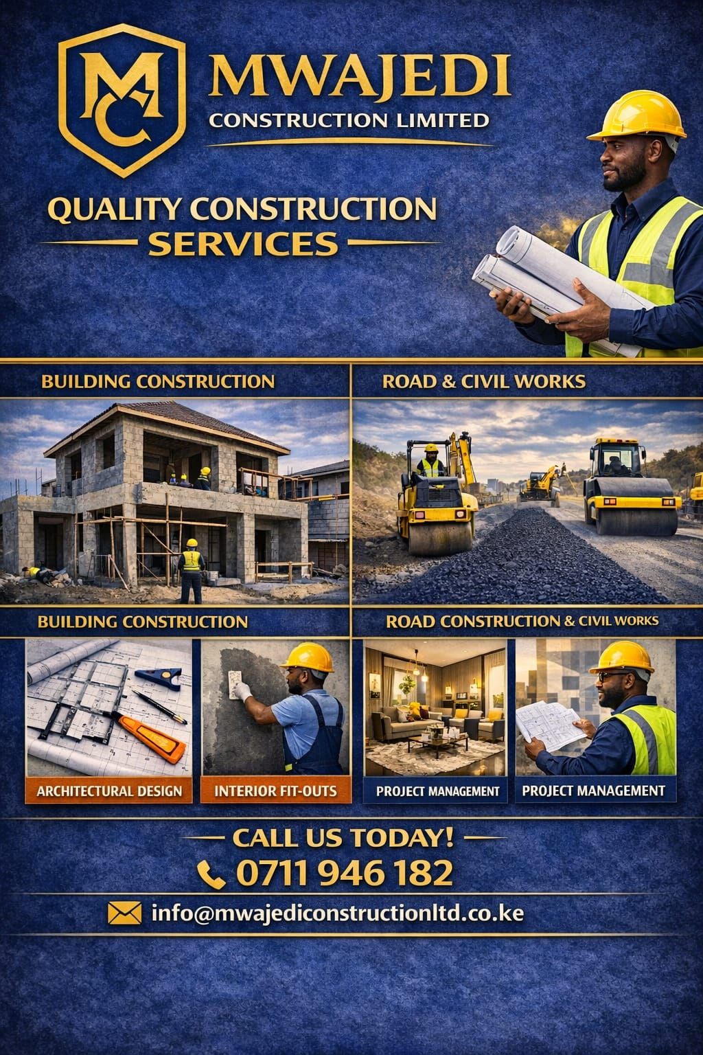 Mwajedi construction limited Facebook ad: PROJECT PROGRESS UPDATE