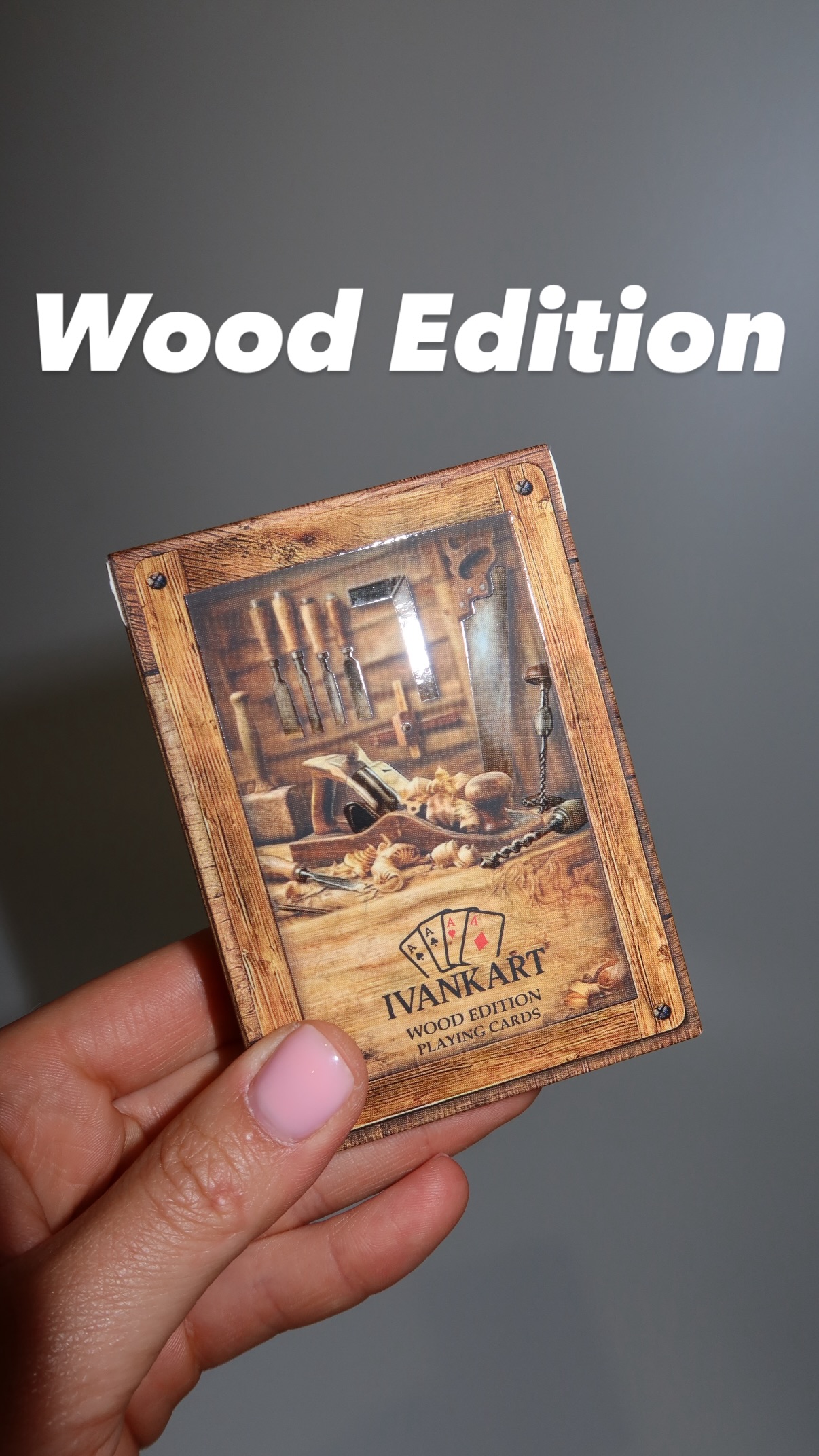 Ivankart • Time • Art • Cards. Facebook ad: Meet our brand-new Wood Edition