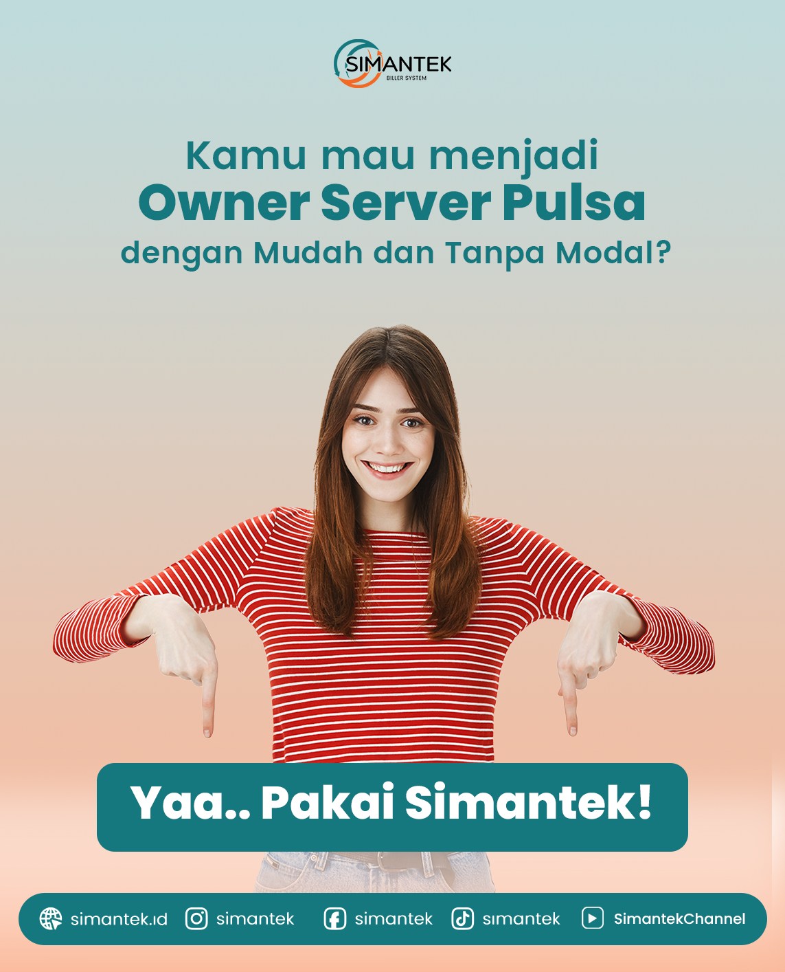 Simantek Facebook ad: Simantek | Bisnis Server Pulsa Tanpa Modal