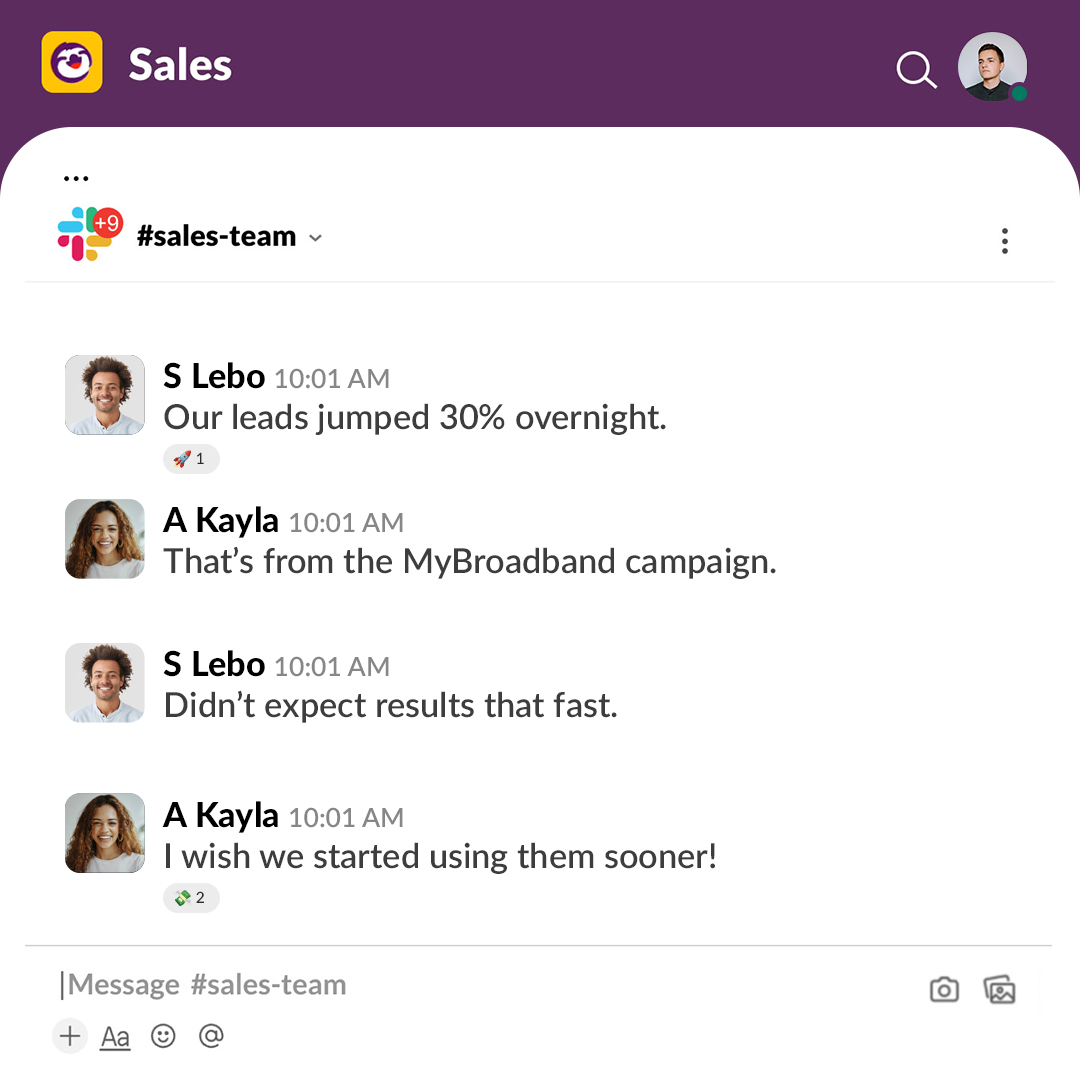 MyBroadband Digital Facebook ad: Win with MyBroadband