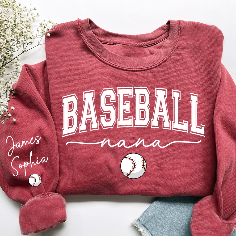 Giantbighands - Embroidered Gifts Facebook ad: Personalized Sports Nana Sweatshirt With Grandkids Names…