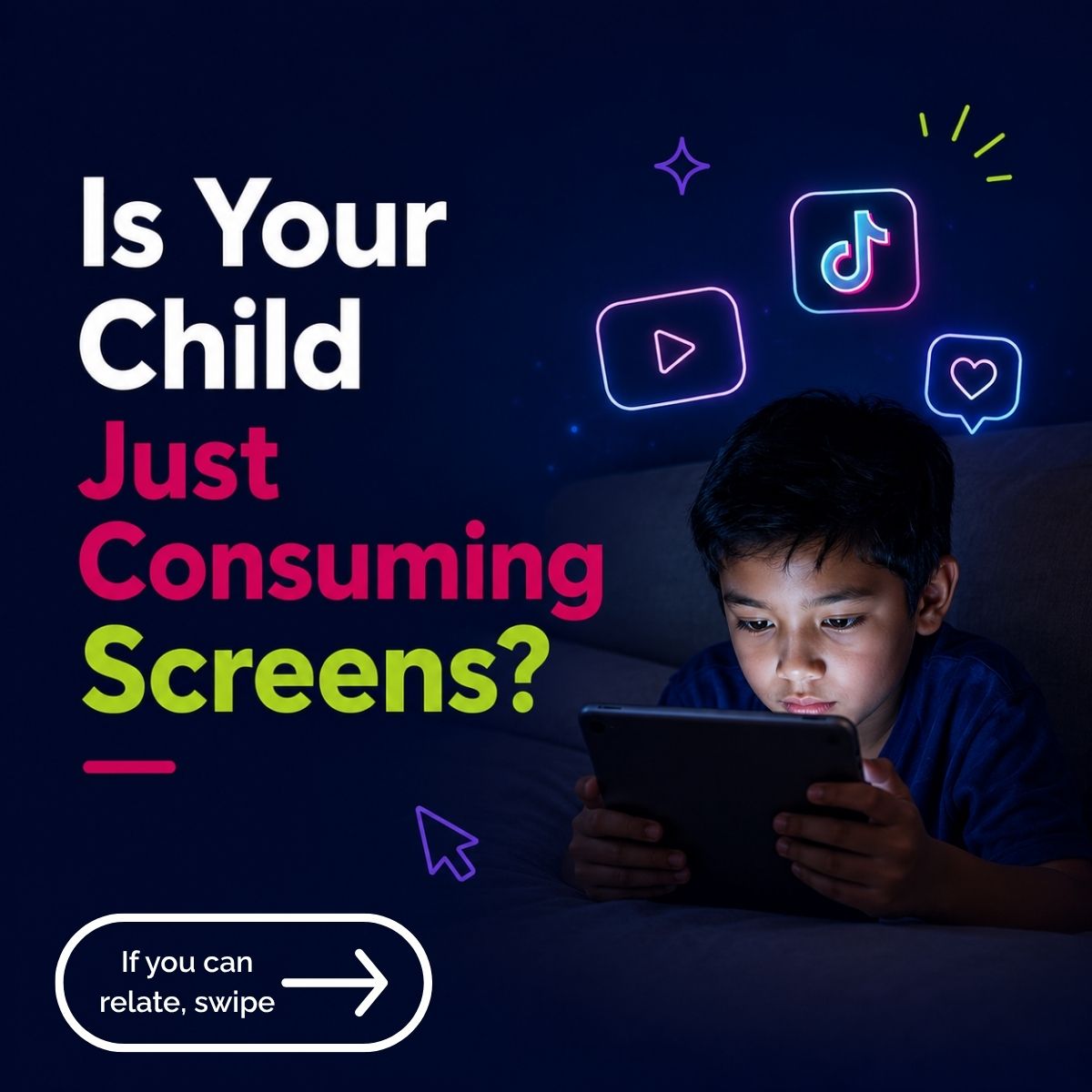 Logiscool South Africa Facebook ad: Endless scrolling won’t prepare children for the future.