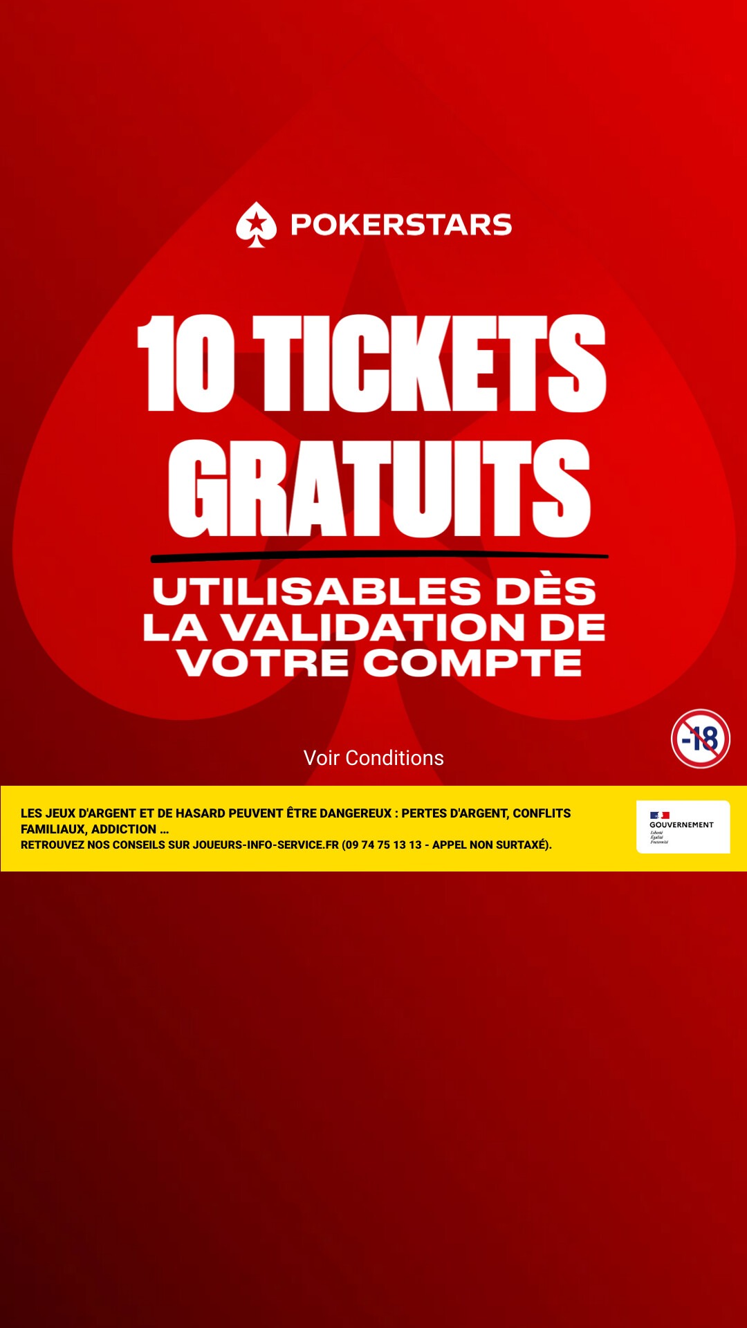 PokerStars Facebook ad