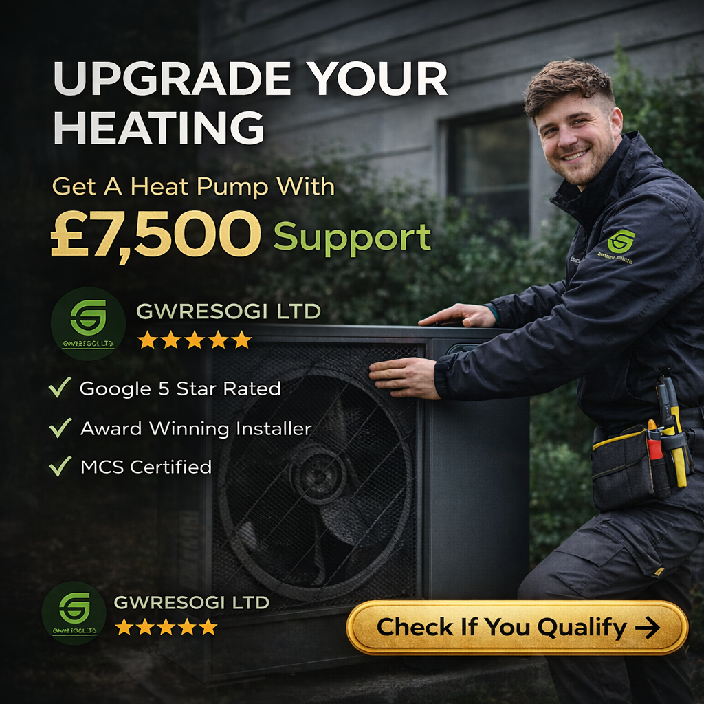 Gwresogi LTD Facebook ad: £7,500 Heat Pump Grant Available