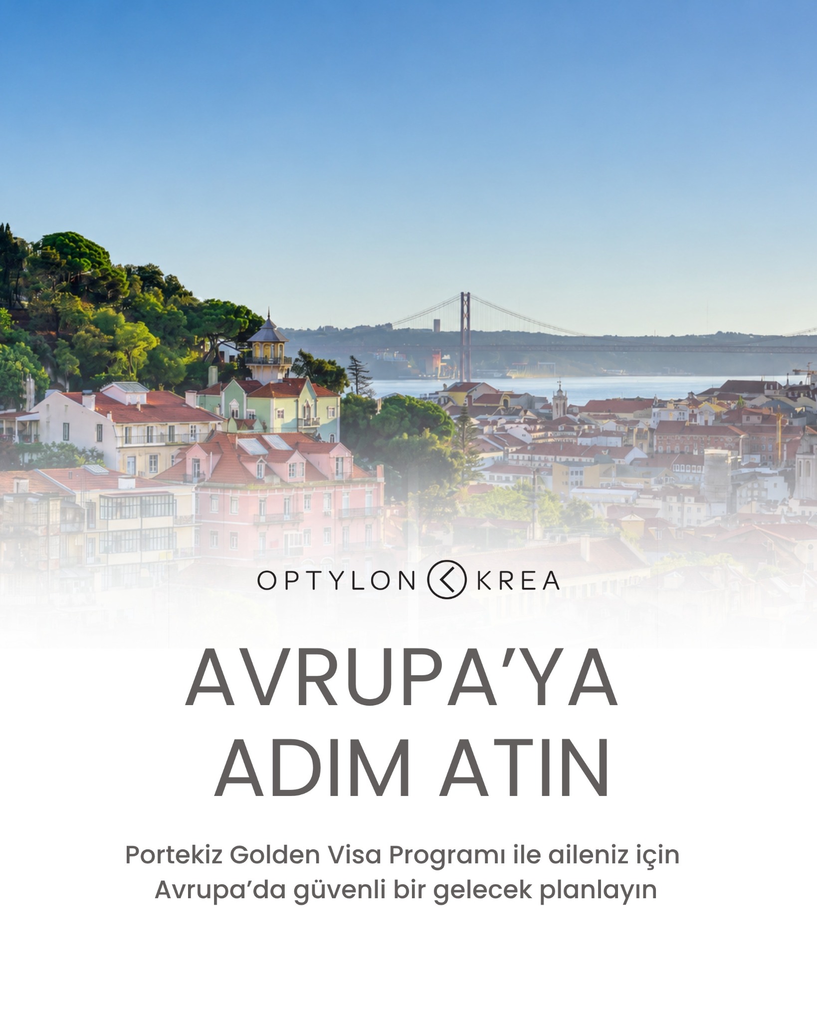 Optylon Krea Portugal Facebook ad: Portekiz Golden Visa Programı ile Ailenizin Geleceğine…
