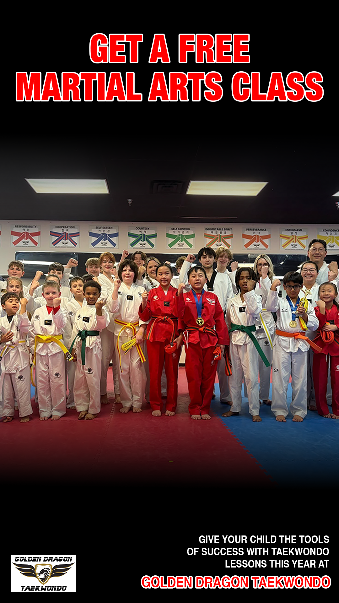 Golden Dragon Taekwondo-Broken Arrow Facebook ad from Feb 3, 2026
