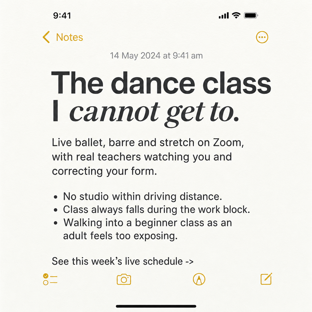 Dance Masterclass Facebook ad