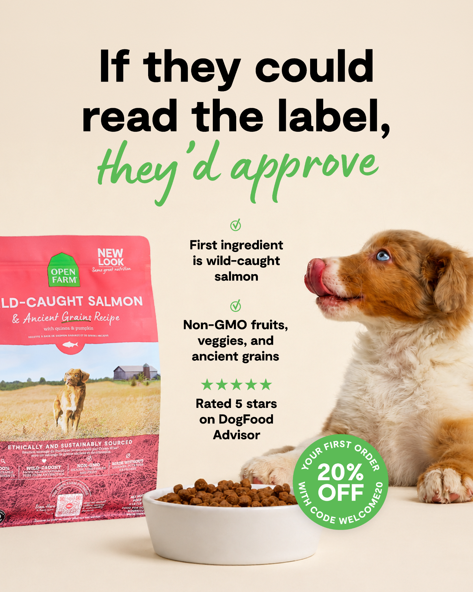 Open Farm Facebook ad