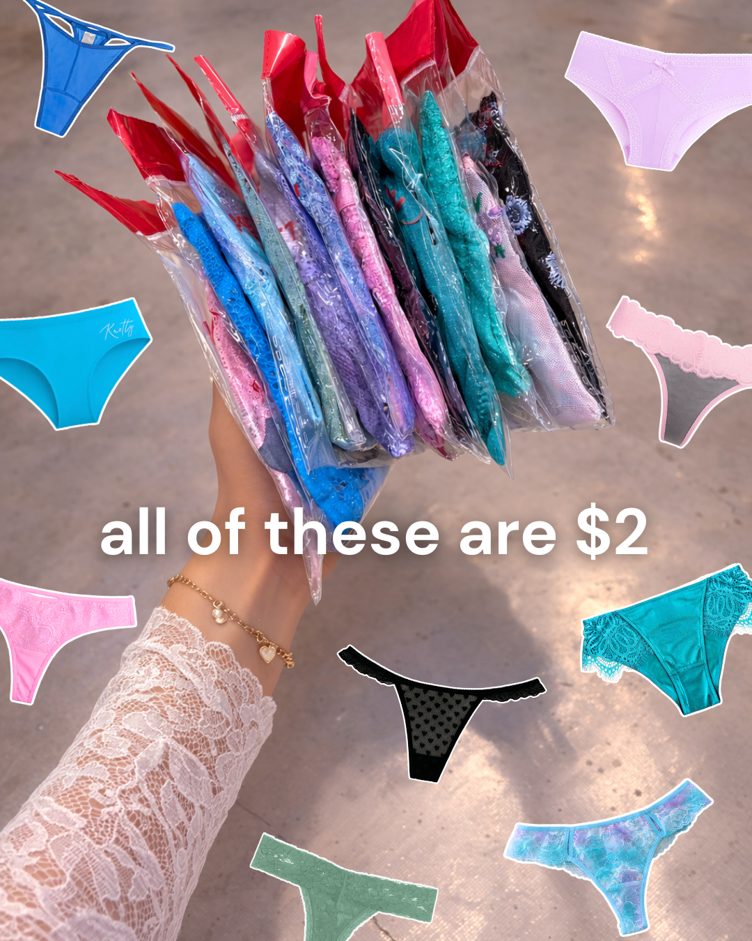 Knotty Facebook ad: $2 Undies Sale