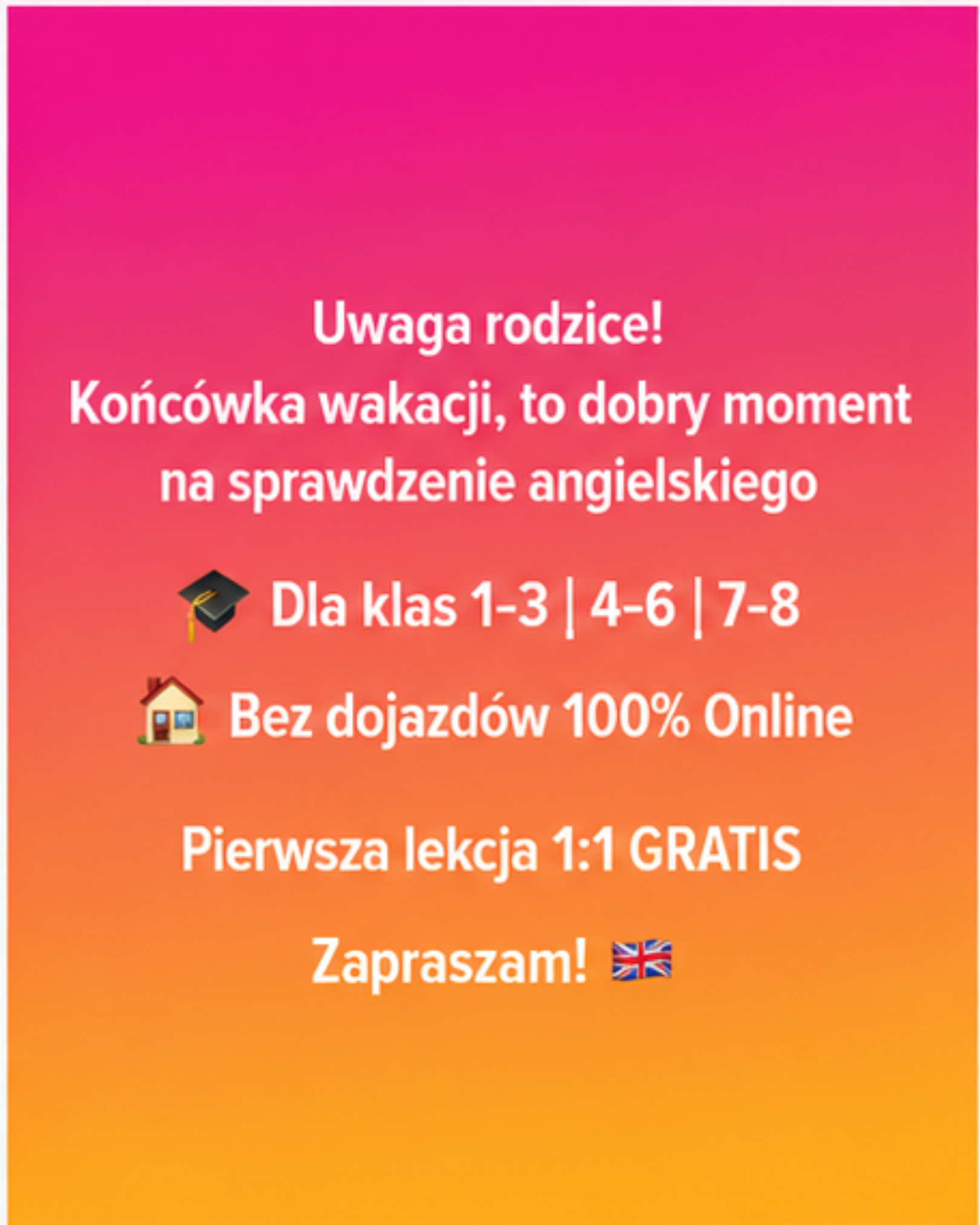 Basia Po Angielsku Facebook ad: Prawdziwy angielski dla dzieci 6-14 lat