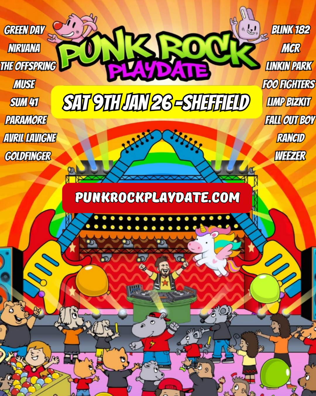 Punk Rock Playdate Facebook ad