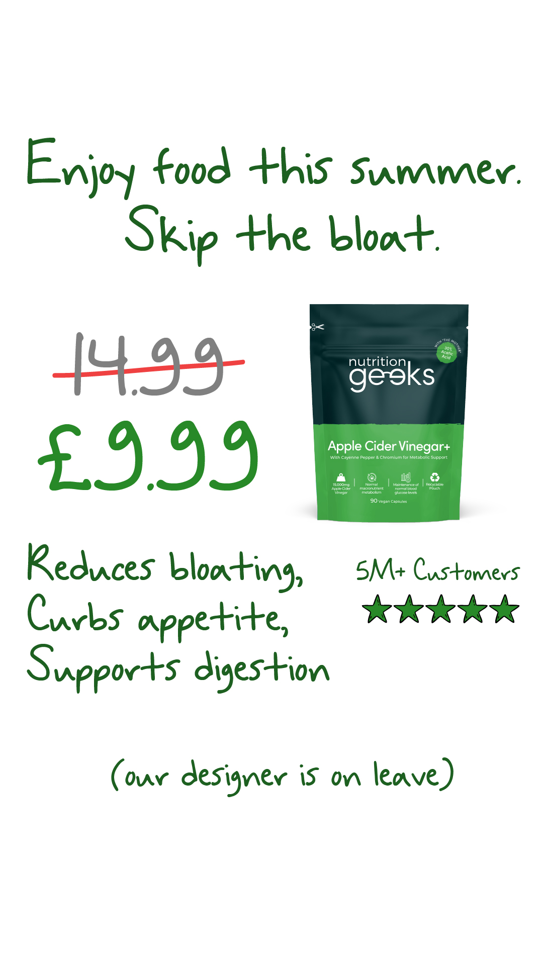 Nutrition Geeks Facebook ad
