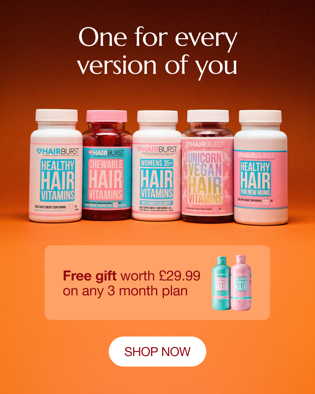 Hairburst Facebook ad