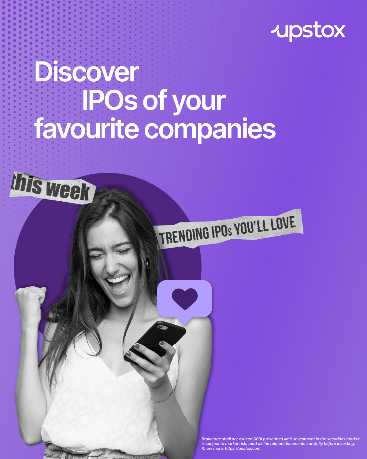 Upstox Facebook ad