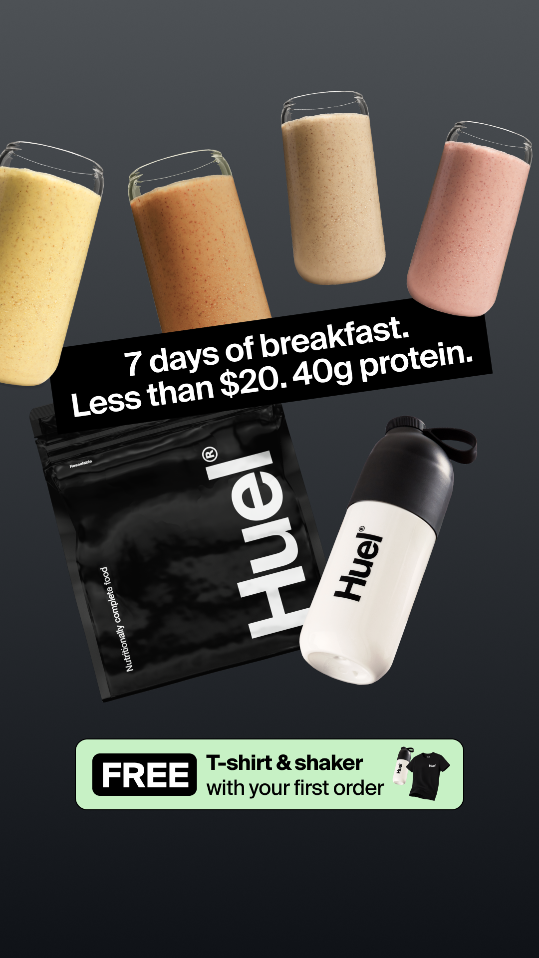 Huel Facebook ad