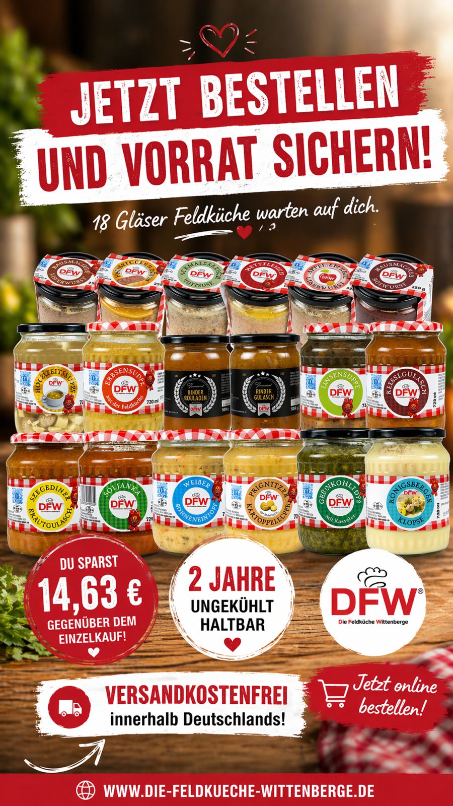 Die Feldküche Wittenberge Facebook ad from May 5, 2026