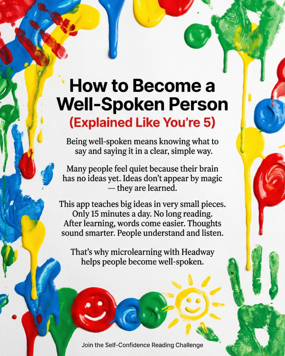 Headway App Facebook ad