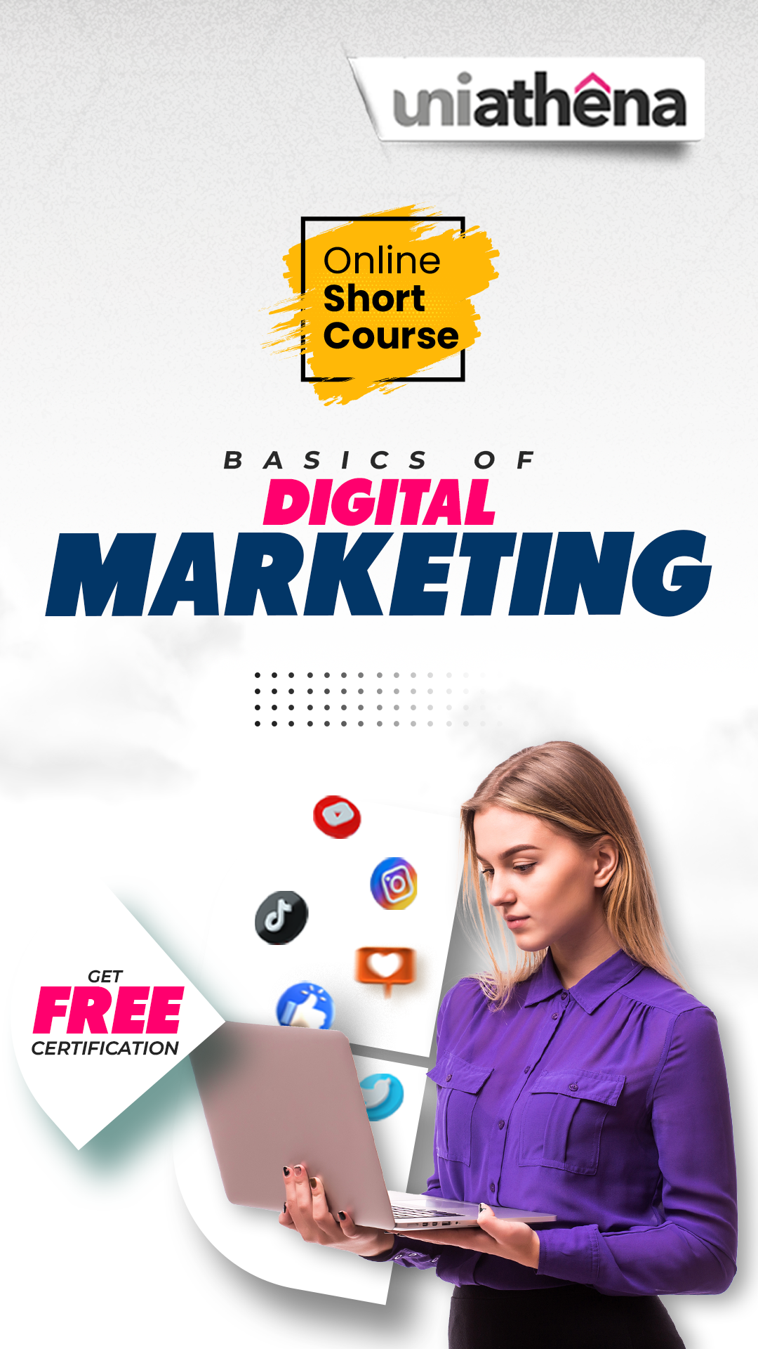 Uniathena - Short Courses Facebook ad