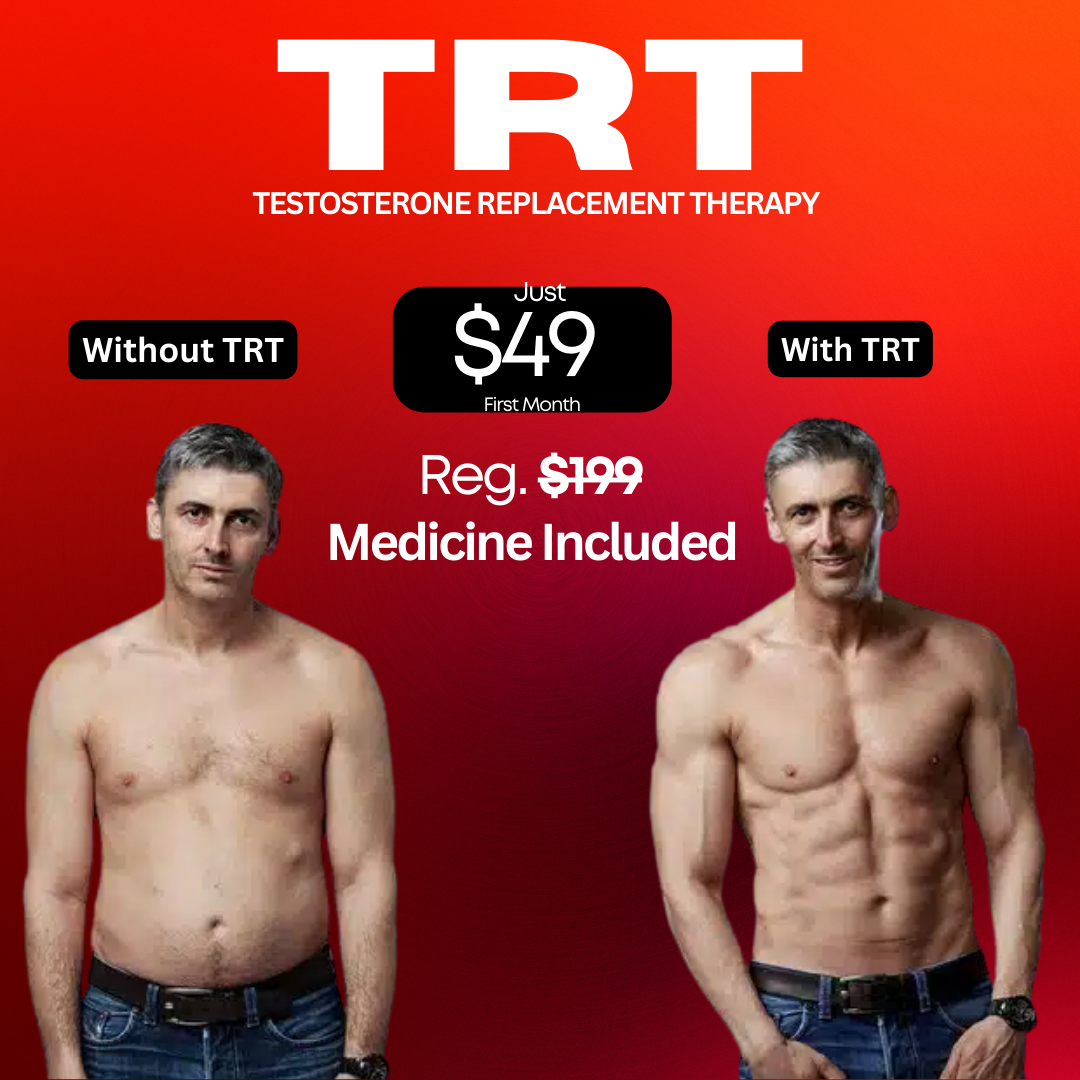 Premier Virtual Health Facebook ad: TRT for $49!