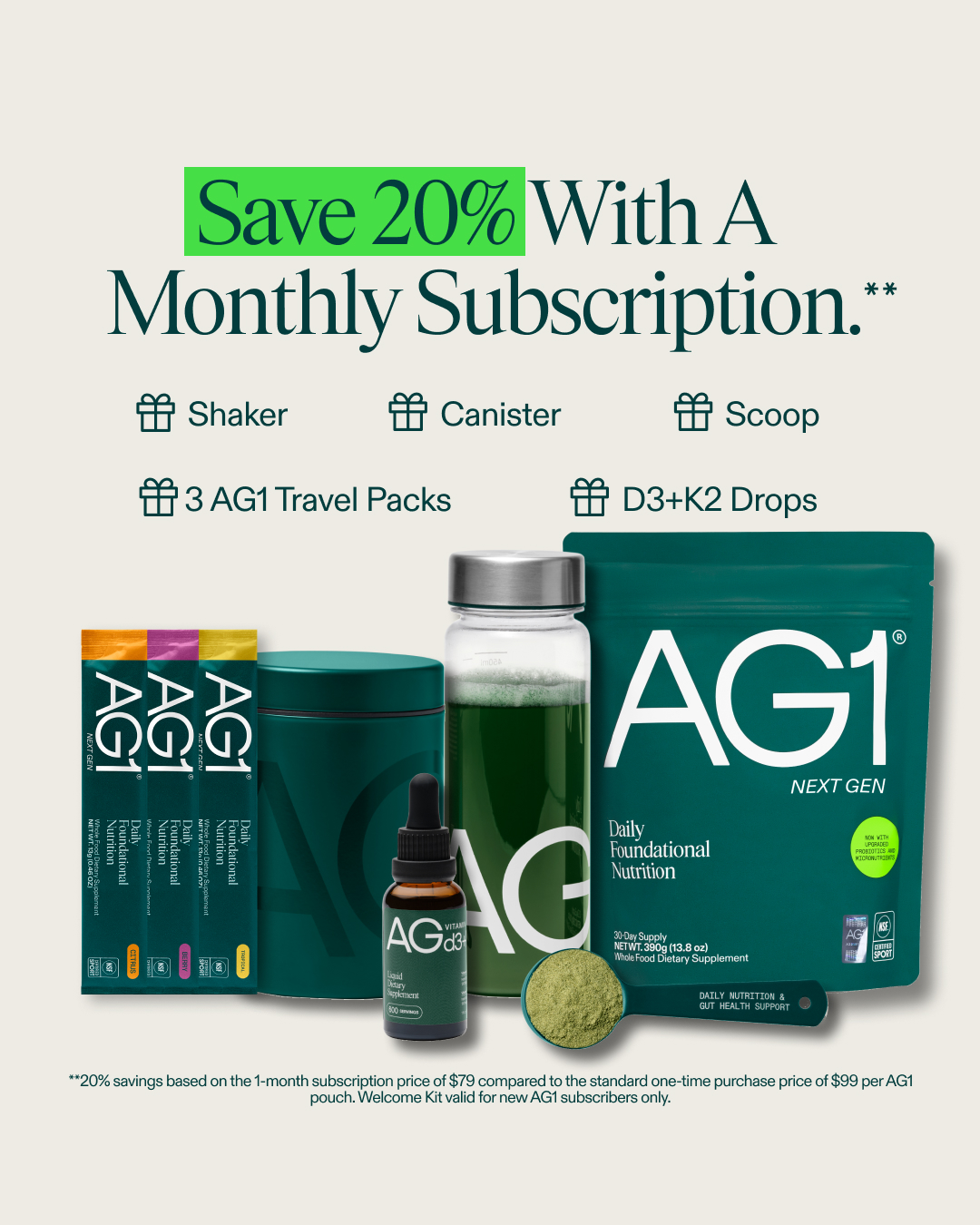 AG1 by Athletic Greens Facebook ad