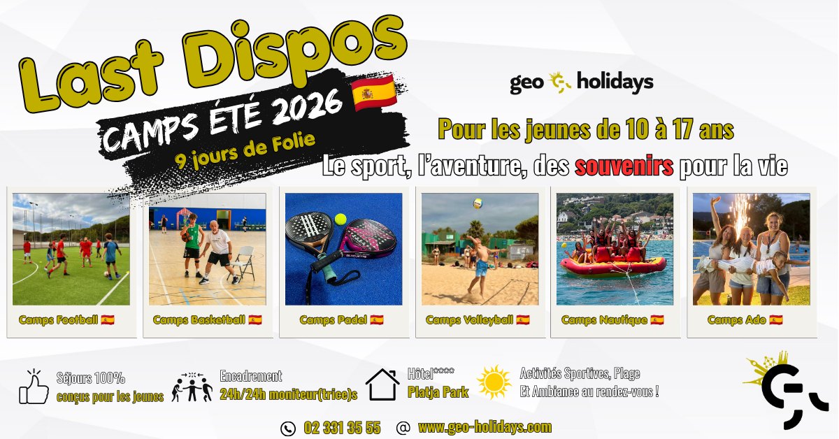 Geo Holidays Facebook ad: Camps ÉtÉ - Geo Holidays