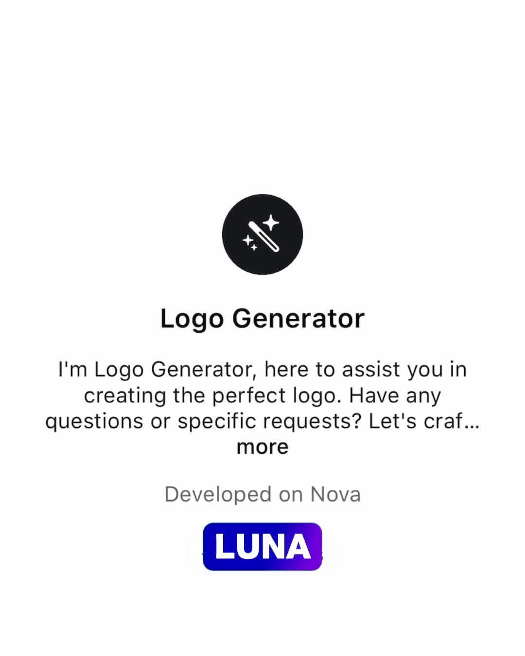 Nova - AI Chatbot Facebook ad from Aug 14, 2026