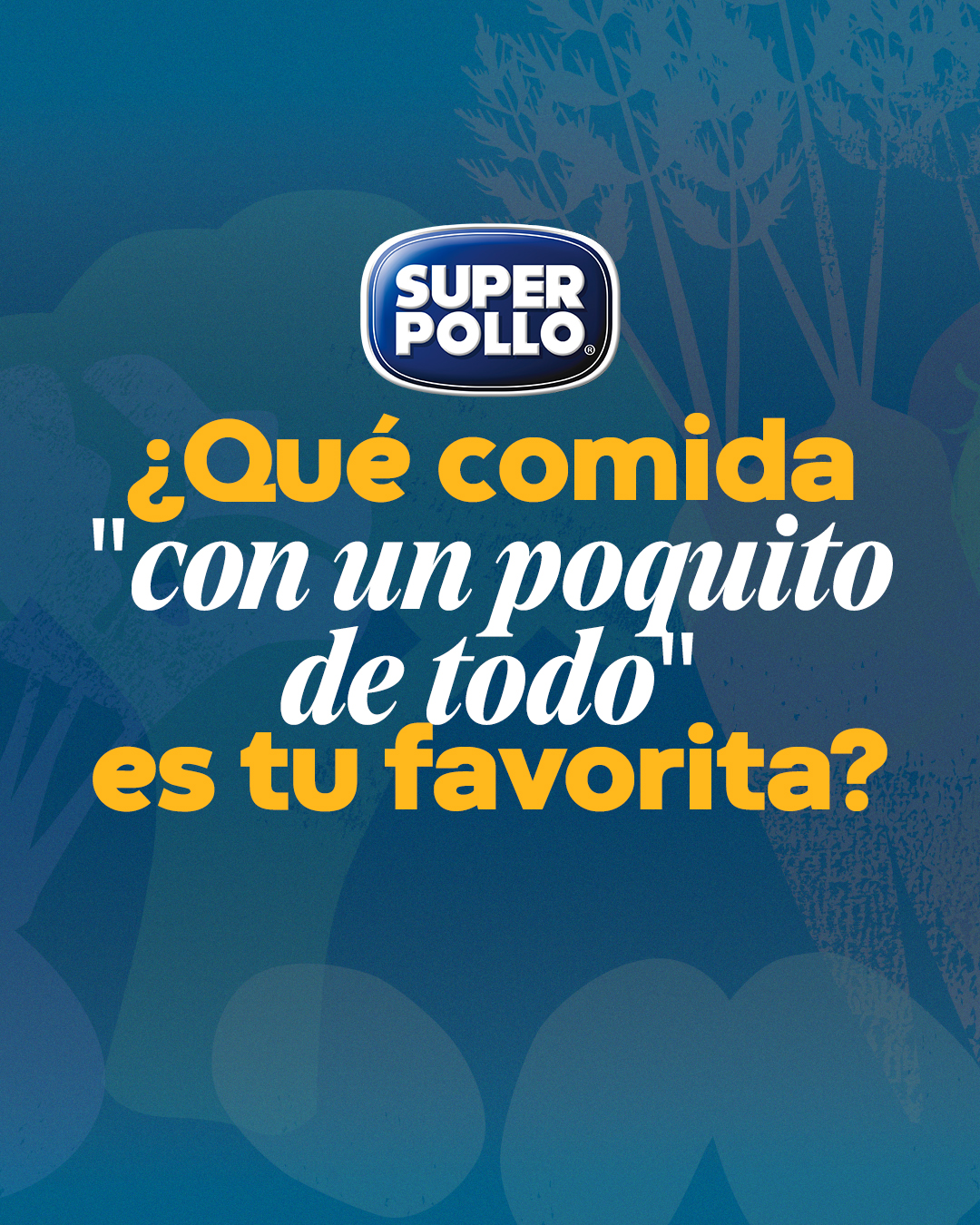 Super Pollo Facebook ad: Un poco de pollo, algo de pan, unas…