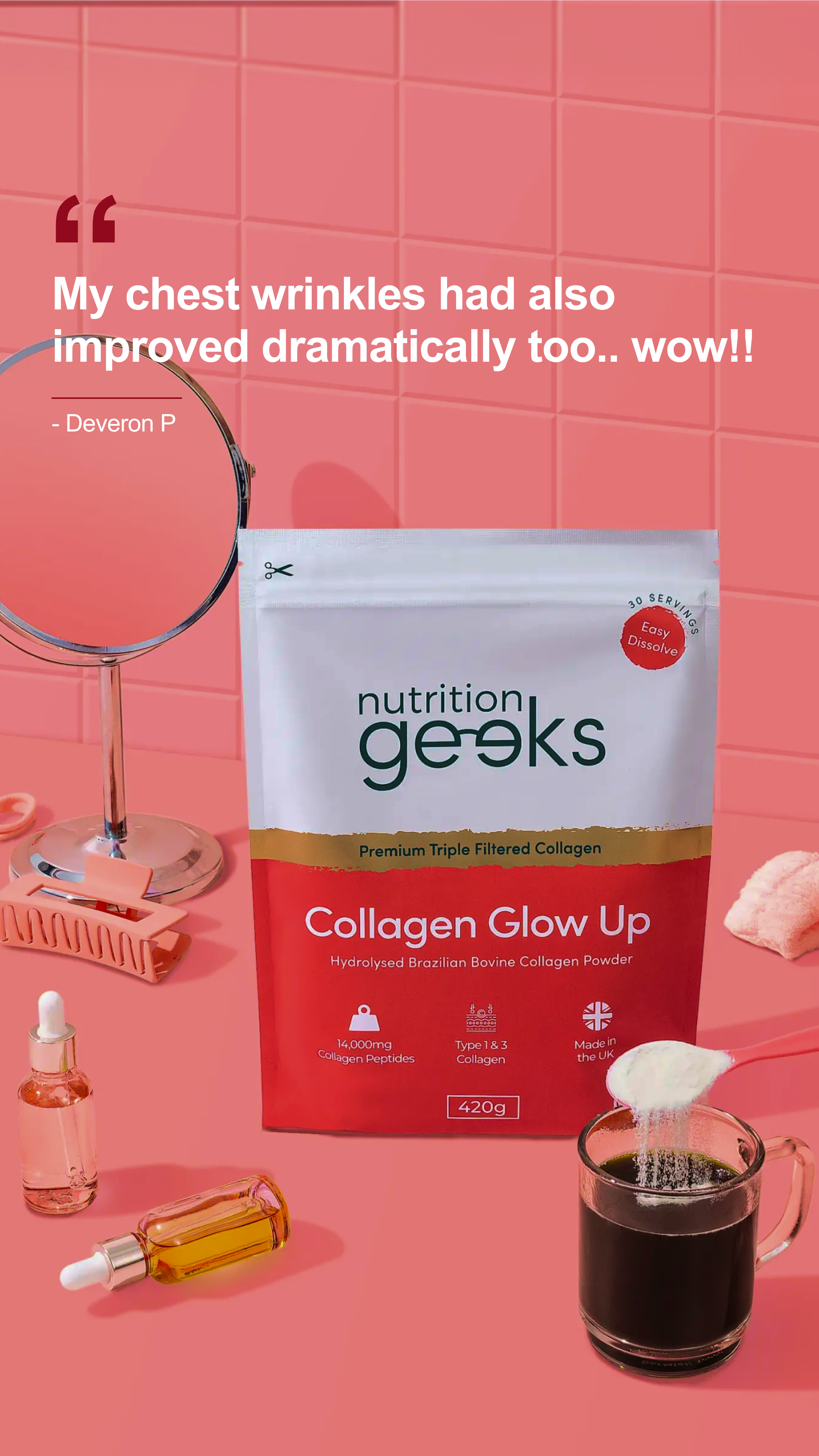 Radiant Over 40 Facebook ad