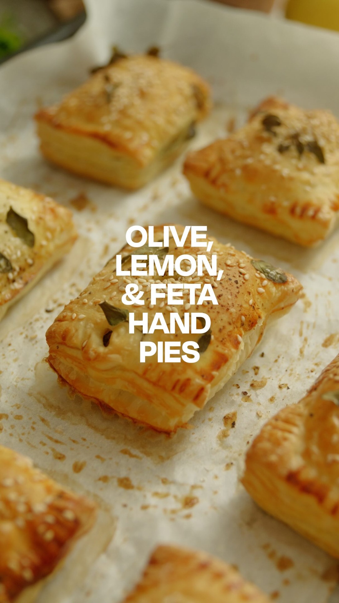 Gaea Greece USA Facebook ad: NEW RECIPE Olive, Lemon, and Feta Hand Pies…