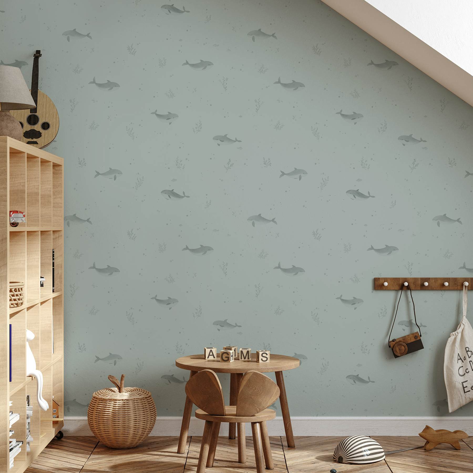 Happywall Facebook ad: Dress Your Walls with Watercolor Rabbits in Street Style…