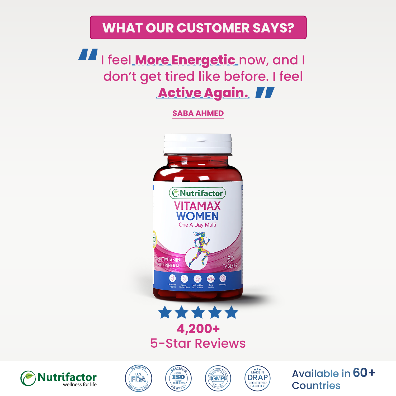 Nutrifactor Facebook ad