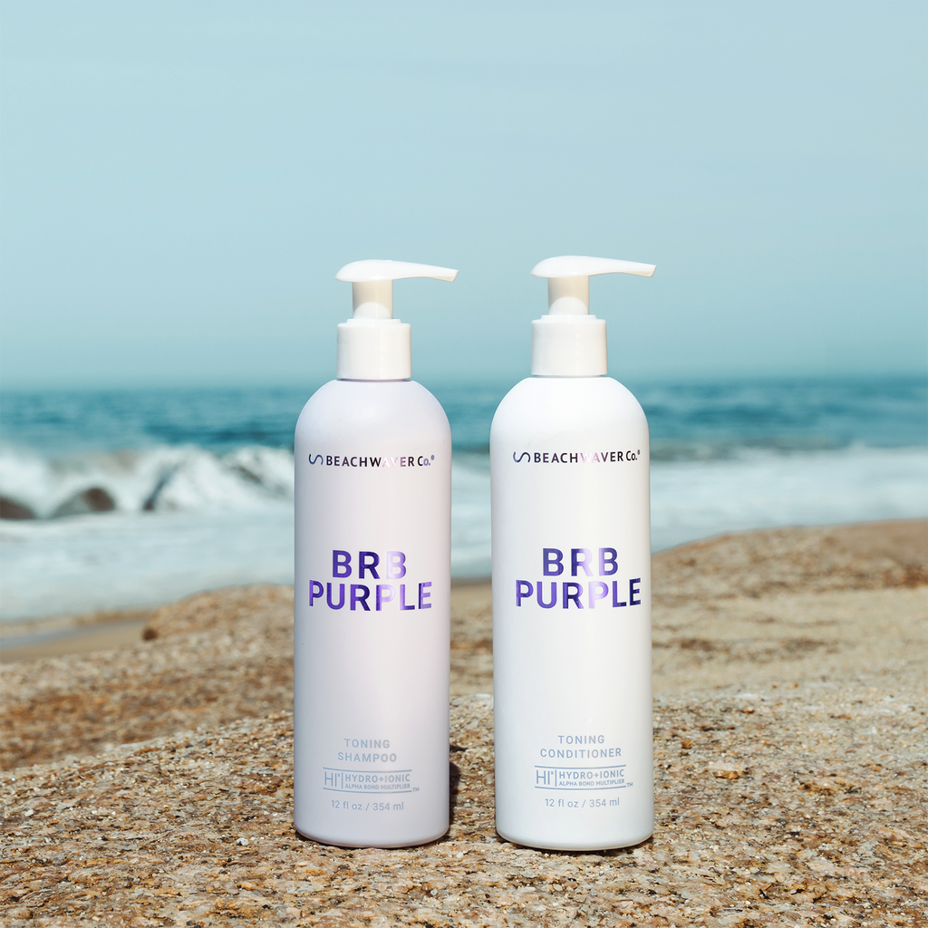 Beachwaver Co. Facebook ad: BRB Purple Shampoo & Conditioner